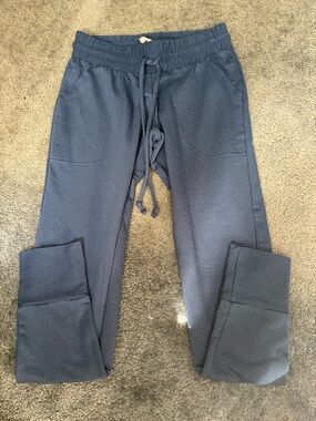 FP Movement by Free People Navy Drawstring Track Joggers